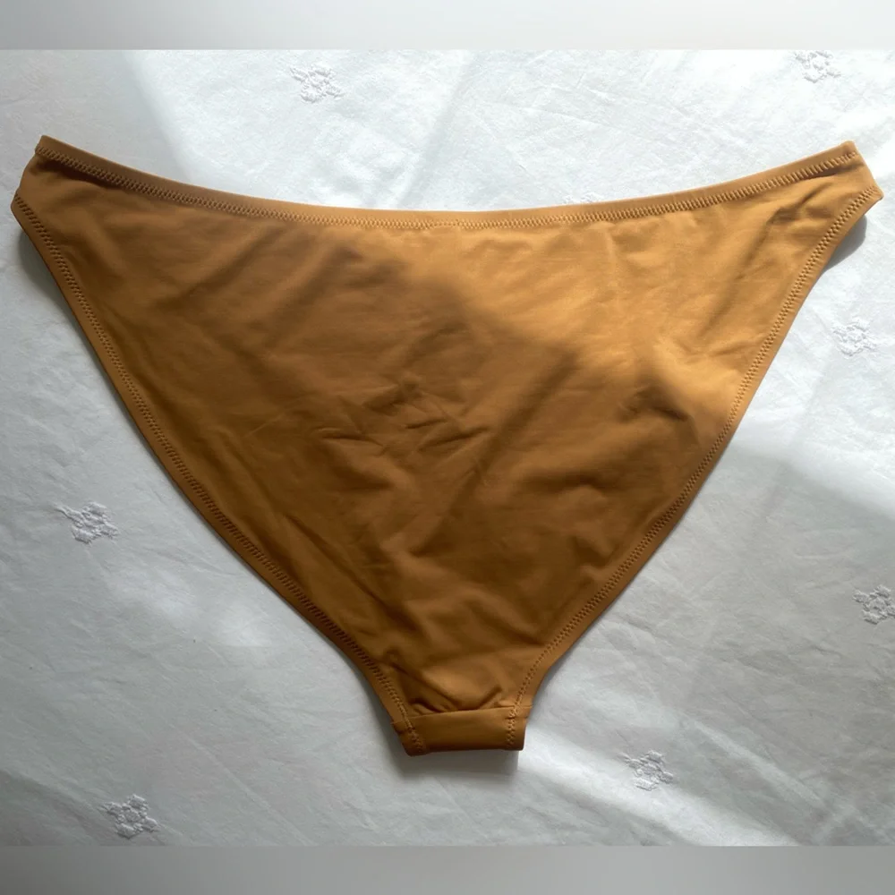 Skims Recycled Swim Mid Coverage Bottoms Almond 3X NWT